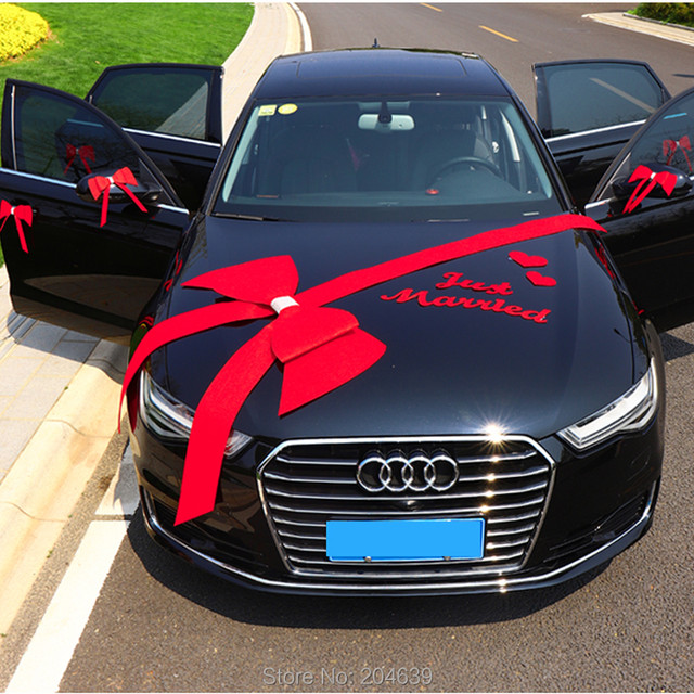 Wedding Car Large Bow Decoration, Wedding Decor Car Bow